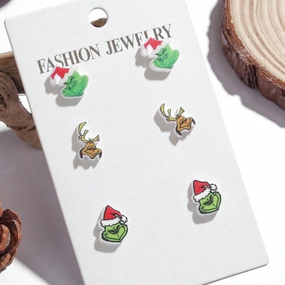 The Grinch Stud Earrings - Picture 2 of 5